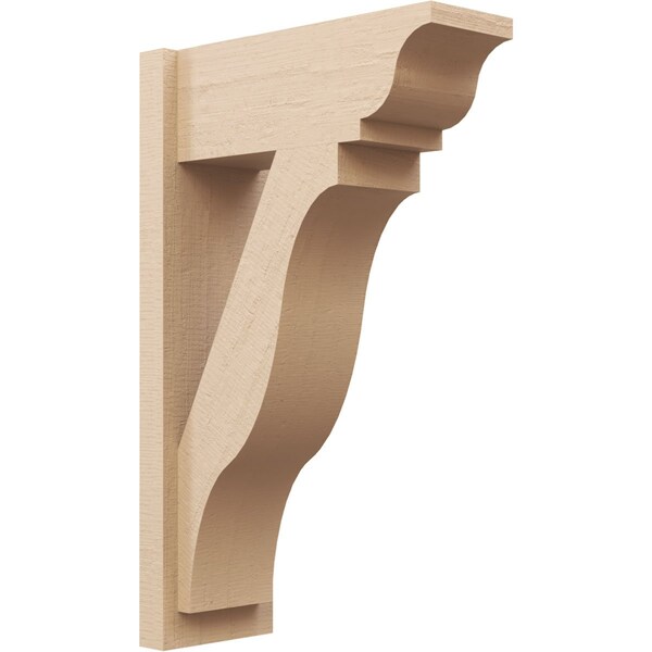 Ekena Millwork 8-in W x 20-in D x 32-in H Funston Trad Rough Cedar Woodgrain TimberThane Outlooker, Primed Tan OUTUR080X20X32FST04RCPR - main